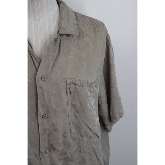 Lululemon lab Jacquard Shirt Dress 4 Gray Button Front Short Sleeve - Picture 2 of 5